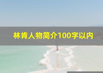 林肯人物简介100字以内