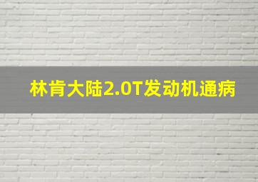 林肯大陆2.0T发动机通病