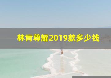 林肯尊耀2019款多少钱