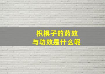 枳椇子的药效与功效是什么呢