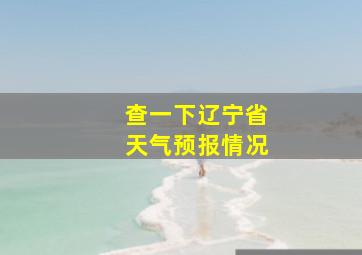 查一下辽宁省天气预报情况