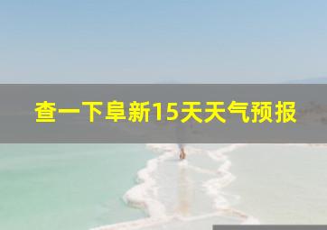 查一下阜新15天天气预报