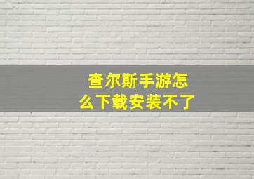 查尔斯手游怎么下载安装不了