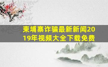 柬埔寨诈骗最新新闻2019年视频大全下载免费