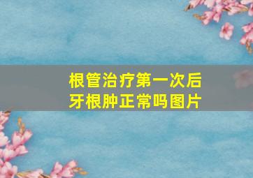 根管治疗第一次后牙根肿正常吗图片