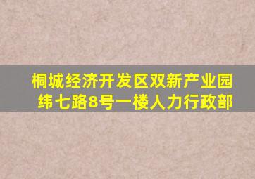 桐城经济开发区双新产业园纬七路8号一楼人力行政部