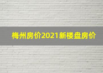 梅州房价2021新楼盘房价