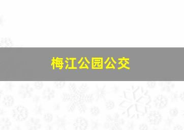 梅江公园公交