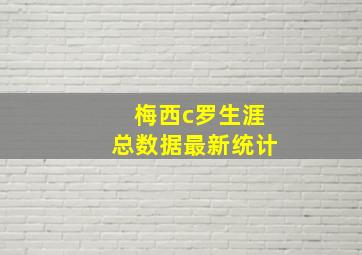 梅西c罗生涯总数据最新统计