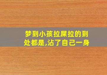 梦到小孩拉屎拉的到处都是,沾了自己一身