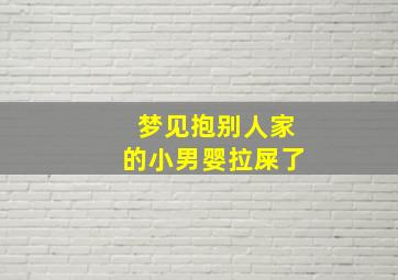 梦见抱别人家的小男婴拉屎了