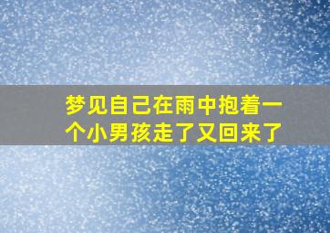 梦见自己在雨中抱着一个小男孩走了又回来了