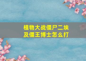 植物大战僵尸二埃及僵王博士怎么打