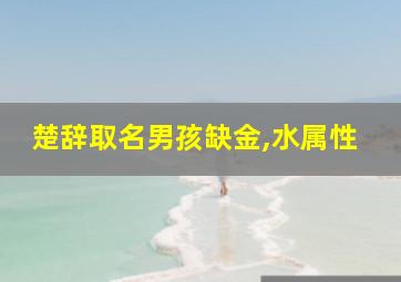 楚辞取名男孩缺金,水属性