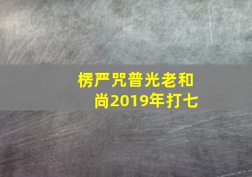 楞严咒普光老和尚2019年打七