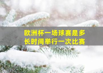 欧洲杯一场球赛是多长时间举行一次比赛