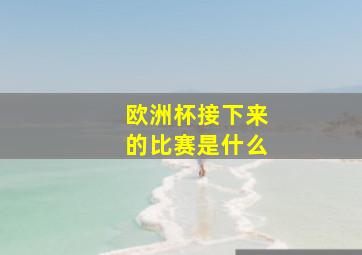 欧洲杯接下来的比赛是什么