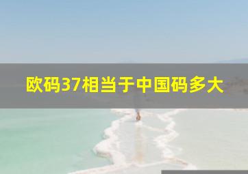 欧码37相当于中国码多大