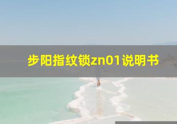 步阳指纹锁zn01说明书