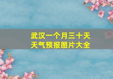 武汉一个月三十天天气预报图片大全