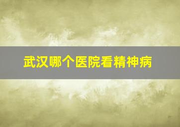 武汉哪个医院看精神病