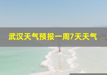 武汉天气预报一周7天天气