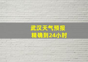 武汉天气预报精确到24小时