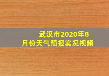 武汉市2020年8月份天气预报实况视频