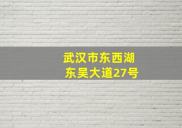 武汉市东西湖东吴大道27号