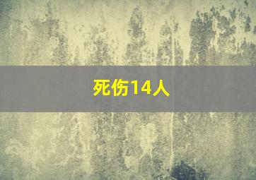 死伤14人