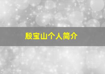 殷宝山个人简介