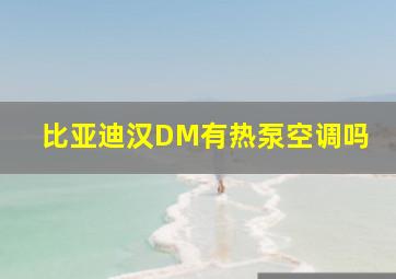 比亚迪汉DM有热泵空调吗