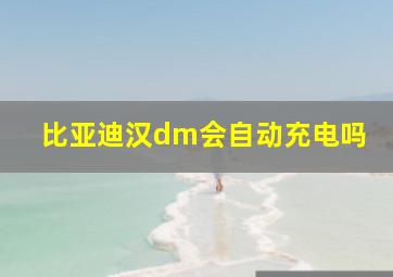 比亚迪汉dm会自动充电吗