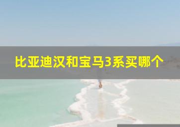 比亚迪汉和宝马3系买哪个