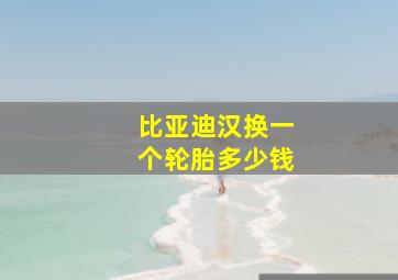 比亚迪汉换一个轮胎多少钱