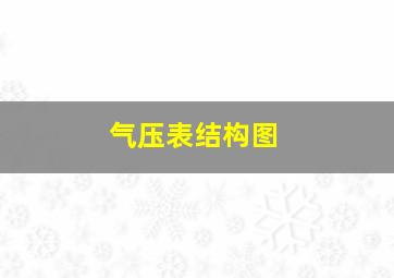 气压表结构图