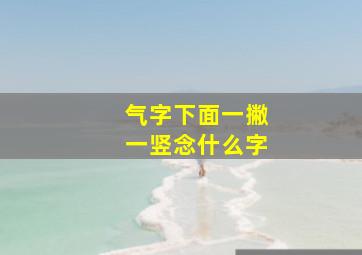 气字下面一撇一竖念什么字