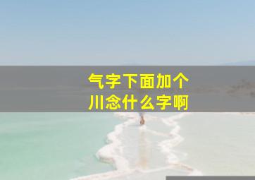 气字下面加个川念什么字啊