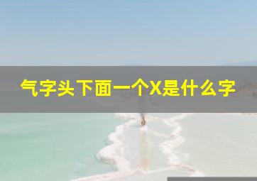 气字头下面一个X是什么字