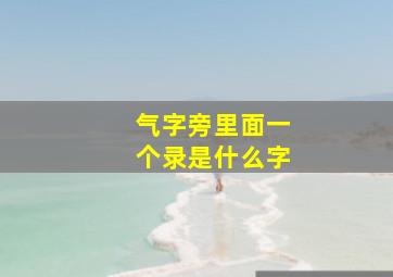 气字旁里面一个录是什么字