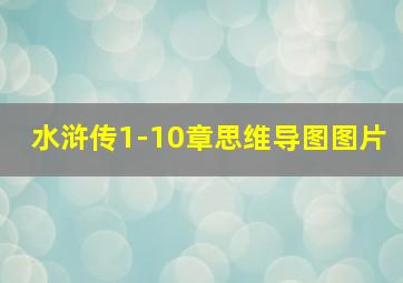 水浒传1-10章思维导图图片