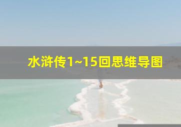 水浒传1~15回思维导图