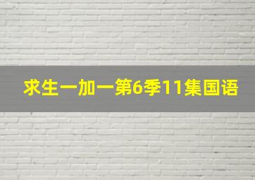 求生一加一第6季11集国语