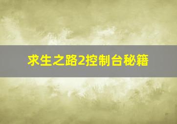 求生之路2控制台秘籍