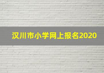 汉川市小学网上报名2020