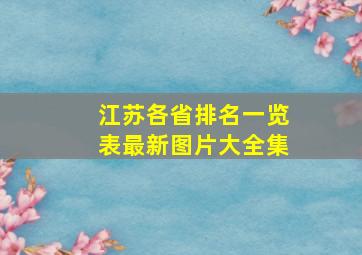 江苏各省排名一览表最新图片大全集