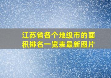 江苏省各个地级市的面积排名一览表最新图片