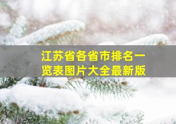 江苏省各省市排名一览表图片大全最新版