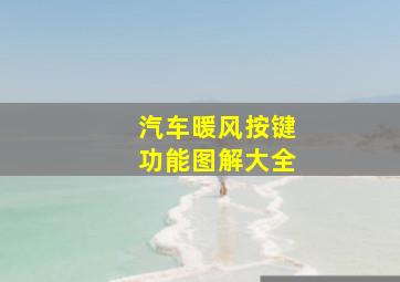 汽车暖风按键功能图解大全