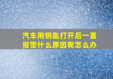 汽车用钥匙打开后一直报警什么原因呢怎么办